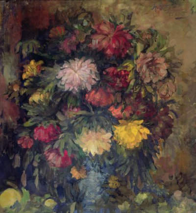 Peonies by Nikolaj Nikolaevic Sapunov